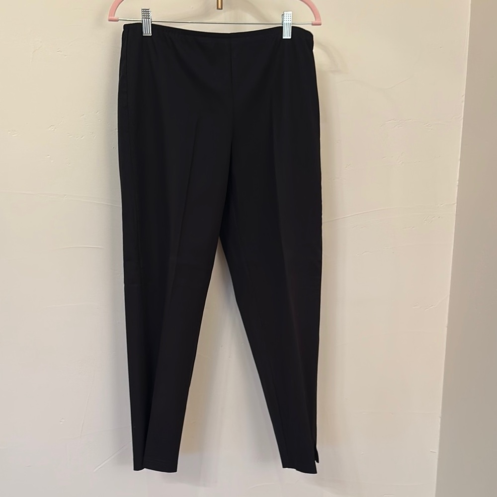 Eileen Fisher Black Straight-Leg Pants